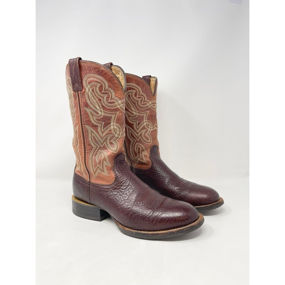 Twisted‎ X Western Cowgirl Boots Womens 8.5B Brown Leather Embroidered Round Toe